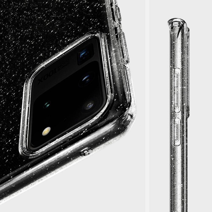  SPIGEN Étui transparent à cristaux liquides Samsung Galaxy S20 Ultra Glitter