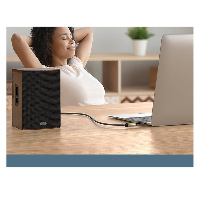 Ugreen adaptateur audio de 3,5 mm (mâle) à mini jack 6,35 mm (femelle) gris (AV168)