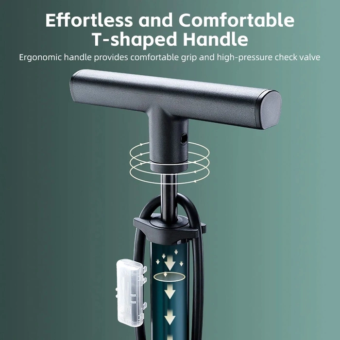 Rockbros 42310007001 pompe à vélo au sol - noir