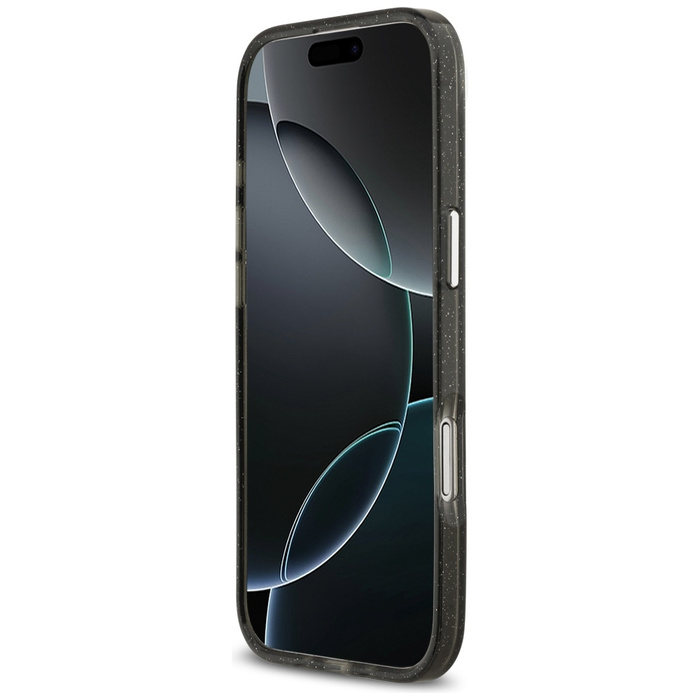 Etui Karl Lagerfeld IML Glitter Karl &   Choupette Heads Logo MagSafe do iPhone Air czarny