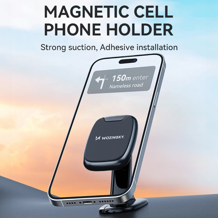 Wozinsky WUMTD support de téléphone magnétique pour tableau de bord de voiture - noir