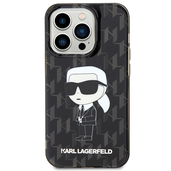 Etui Karl Lagerfeld KLHCP15XHNKMKLK iPhone 15 Pro Max 6.7" transparent hardcase Monogram Ikonik Case