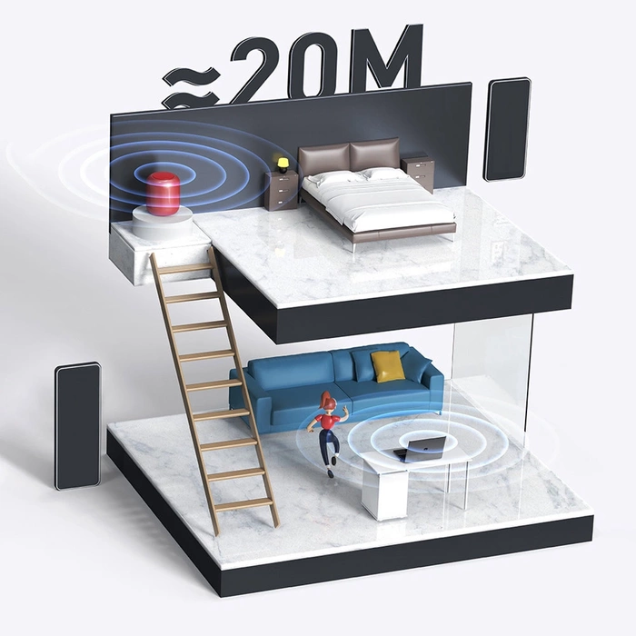 Baseus BA04 mini Bluetooth 5.0 adapter USB vevő számítógép adó fekete (ZJBA000001)