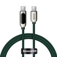 Baseus CATSK-B06 USB-C – USB-C PD-Kabel 100 W 5 A 480 Mbit/s 1 m – grün