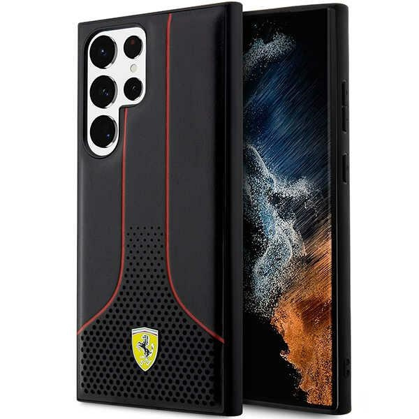 Case Ferrari FEHCS23LPCSK S23 Ultra S918 black/black hardcase Perforated 296 P Case