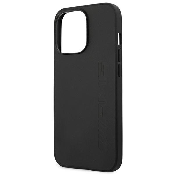 Case AMG AMHCP14XDOLBK iPhone 14 Pro Max 6.7" black/black hardcase Leather Hot Stamped