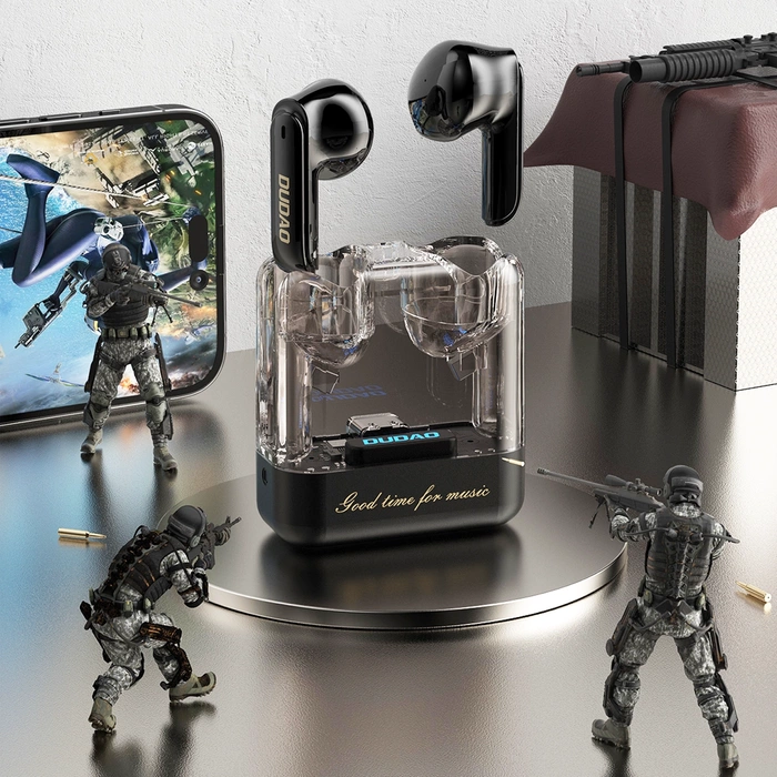 Écouteurs sans fil Bluetooth 5.3 TWS Dudao U18Pro - noir