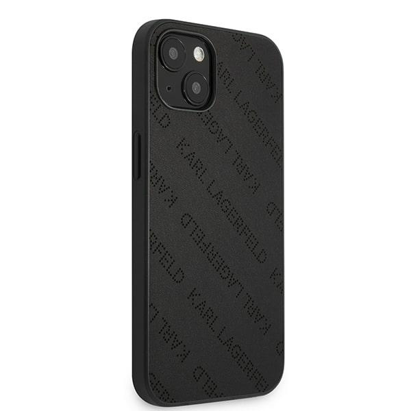 Case KARL LAGERFELD Apple iPhone 13 Mini Perforated Allover Black Hardcase