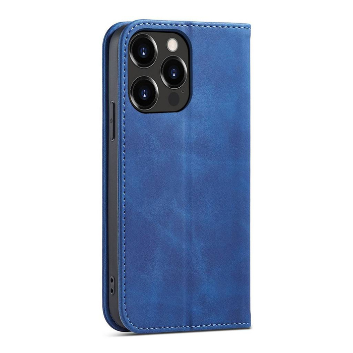 Custodia Magnet Fancy Case per iPhone 14 Pro con custodia flip cover stand blu