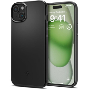 Obal Spigen Thin Fit iPhone 15 Plus Black Case