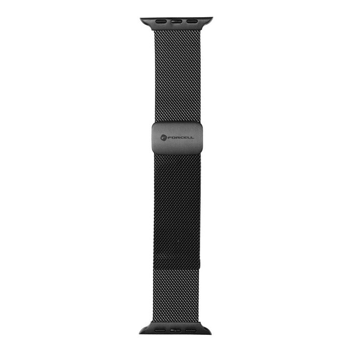 Pasek do Apple Watch Forcell F-Design FA14 magnetyczny stal 38 / 40 / 41 mm czarny