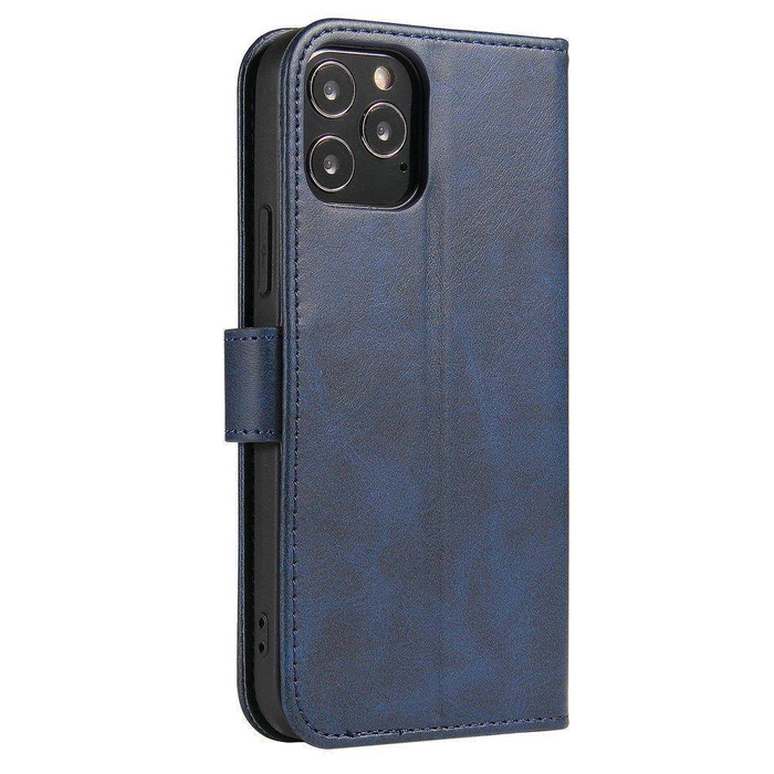 Magnet Case elegantní pouzdro pouzdro kryt s klopou a funkcí stojánku Samsung Galaxy A73 modrý