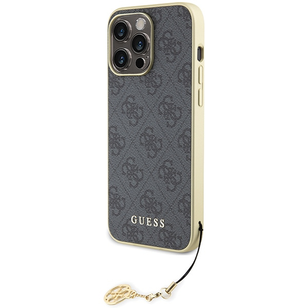 Guess GUHCP15XGF4GGR iPhone 15 Pro Max 6.7" gris/gris durocase 4G Charms Collection