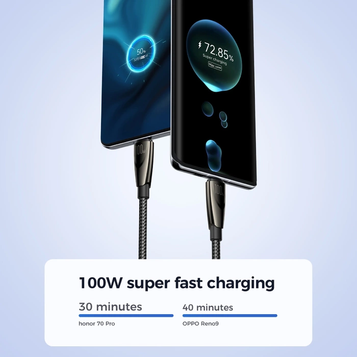 Joyroom Pioneer Series SA31-AC6 Cable USB-A / USB-C 100W 1,2m - negro