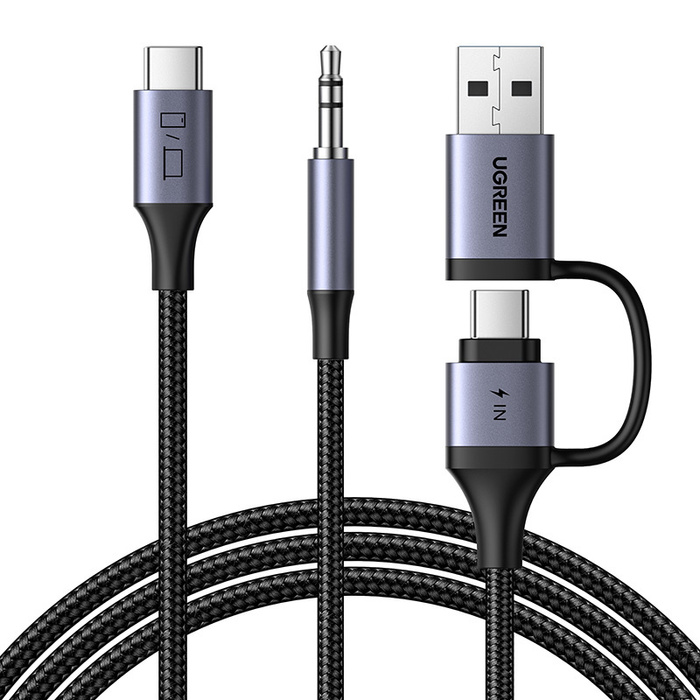 Soundkarte Ugreen CM772, USB-C auf 3,5mm + USB-C/A