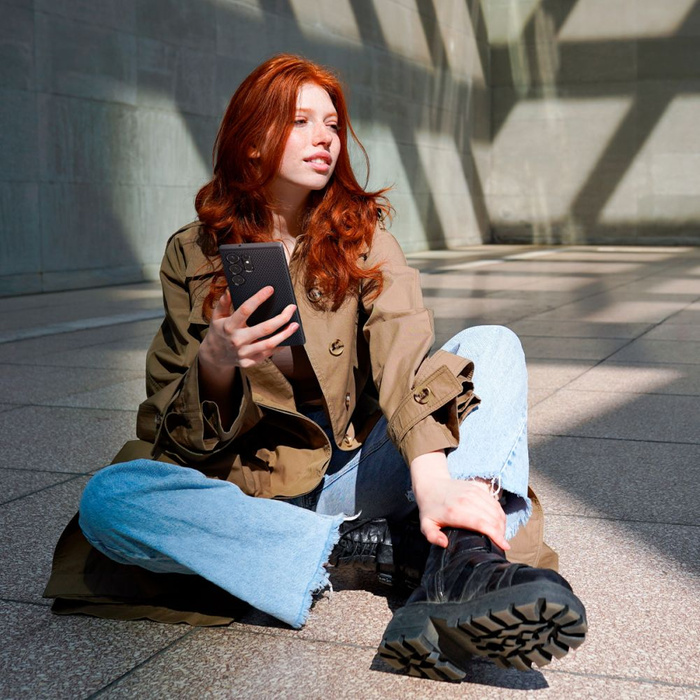 Funda Spigen Liquid Air GALAXY S23 ULTRA MATTE NEGRO