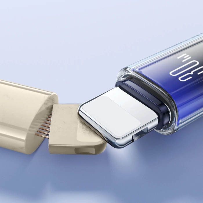 Joyroom S-A42 Crystal-Clear Series 30W USB-C - Lightning cable 1.2m - black