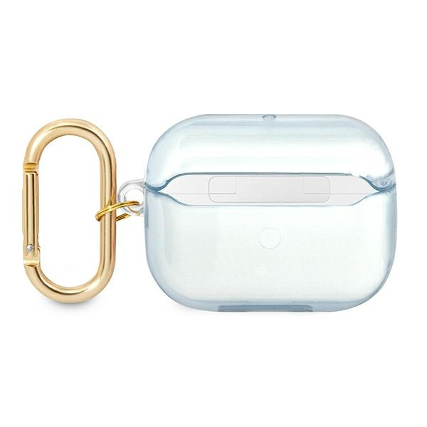 Hülle GUESS Apple AirPods Pro Abdeckung Riemen Sammlung Blau Case