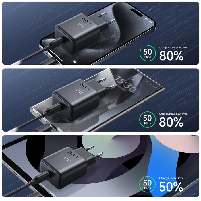 Joyroom JR-TCF20 USB-C PD 20W Netzwerkladegerät – Schwarz