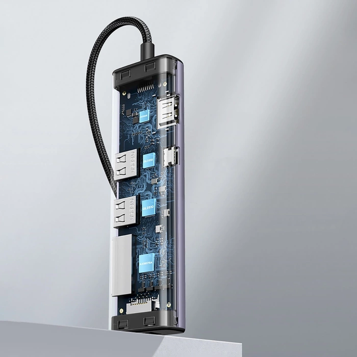 Hub adaptador UGREEN, USB_C a 2x USB 3.0, HDMI, RJ45, SD/TF