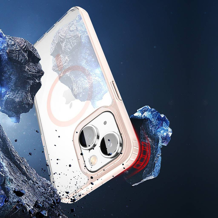 Dux Ducis Clin2 Hülle für iPhone 14 Plus magnetische MagSafe Hülle rosa