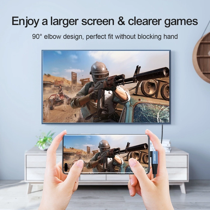 Cavo USB-C - HDMI Joyroom SY-20C1 angolato 4K 60Hz 2m – grigio