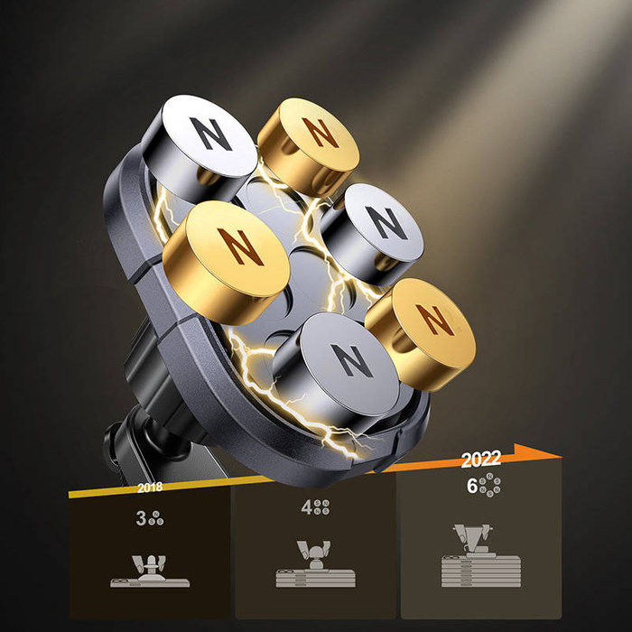 Joyroom magnetischer Telefonhalter für das Armaturenbrett grau (JR-ZS311)