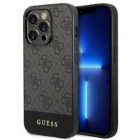 Hülle Guess iPhone 14 Pro Max 6.7" grau/grau hart case 4G Stripe Kollektion