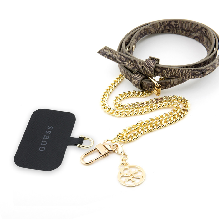 Guess GUOUC4MG4EW Universal CBDY strap brązowy/brown 4G Chain