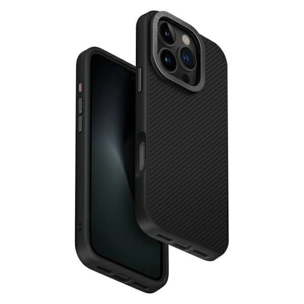 UNIQ etui Keva Max iPhone 16 Pro 6,3 Magclick Charging czarny/black(carbon)