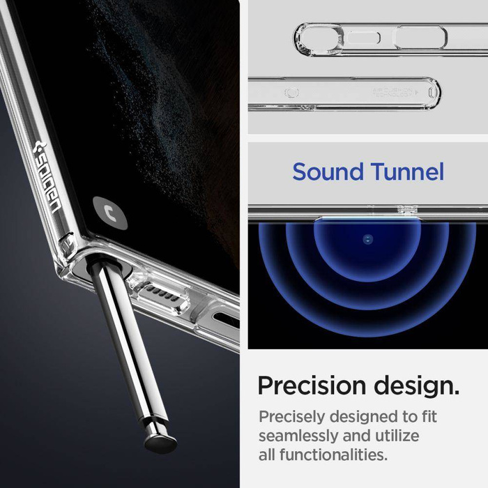 Pouzdro Spigen Ultra Hybrid Samsung Galaxy S21 Ultra Crystal Clear Case