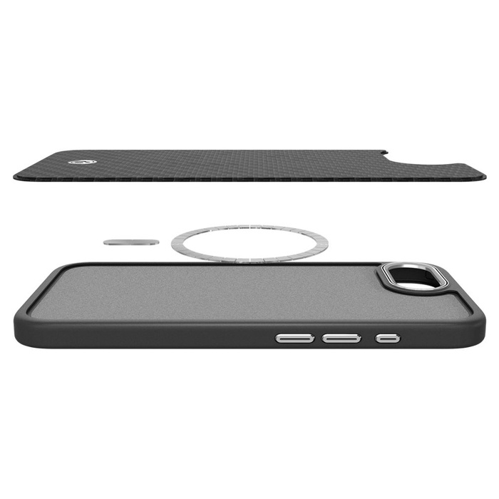 SPIGEN ENZO ARAMID MAG MAGSAFE IPHONE 16E MATE NEGRO