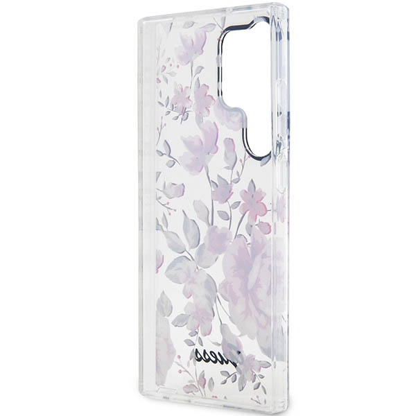Hülle Guess Guhcs23lhcfwst S23 Ultra S918 Weiß/Weiß Hardcase Flower Kollektion Case