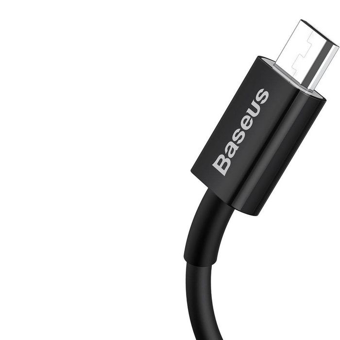 Baseus Superior kabel USB - micro USB rychlonabíjecí kabel 2A 1m černý (CAMYS-01)