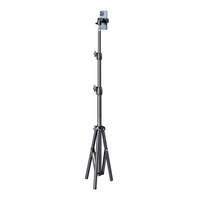 Wozinsky WRLD-00Y1S tripod tripod durable carbon steel tripod 1.7m matte - black