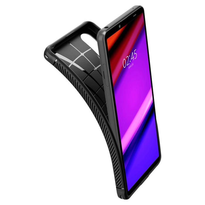 Hülle Spigen Rugged Armor Sony Xperia 10 V MATTE Schwarz Case