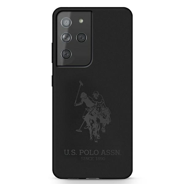 Cover US POLO Samsung Galaxy S21 Ultra Silicone On Tone USHCS21LSLHRTBK Custodia nera