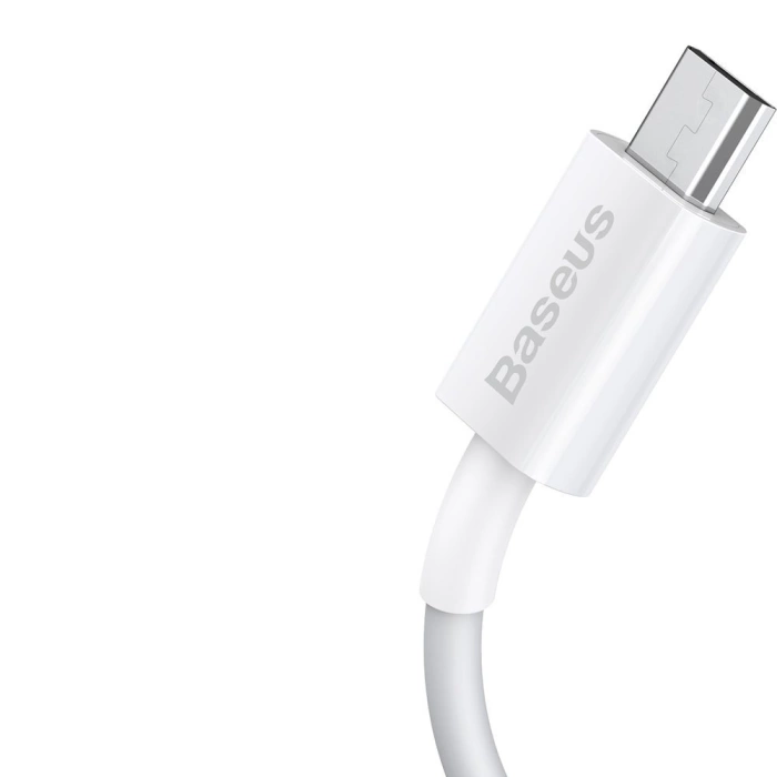 Baseus Superior USB-A / Micro-USB 2A-Kabel 1 m – weiß