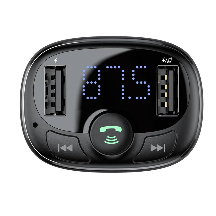 Transmisor Bluetooth / cargador de coche Baseus S-09A (Overseas Edition) - negro