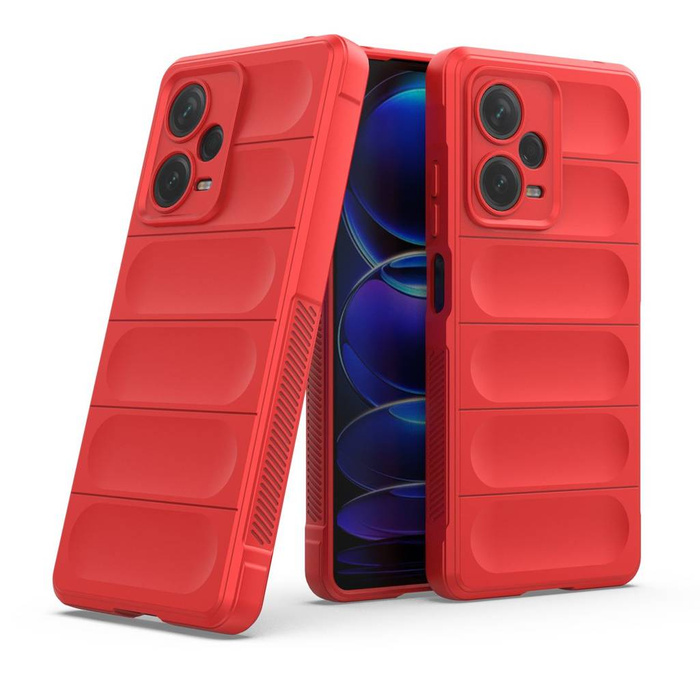 Magic Shield Case für Xiaomi Redmi Note 12 Pro+ flexible Panzerhülle rot