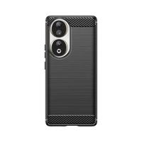Funda de silicona Carbon Case para Honor 90 - negra