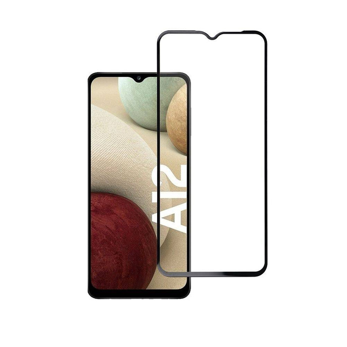 Szkło hartowane do Samsung Galaxy A12 (full glue / case friendly) Blue Star 5D czarne