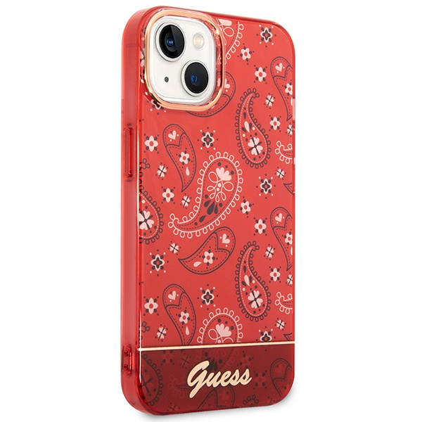 Hülle Guess GUHCP14MHGBNHR iPhone 14 Plus 6,7" rot/rot hartcase Bandana Paisley