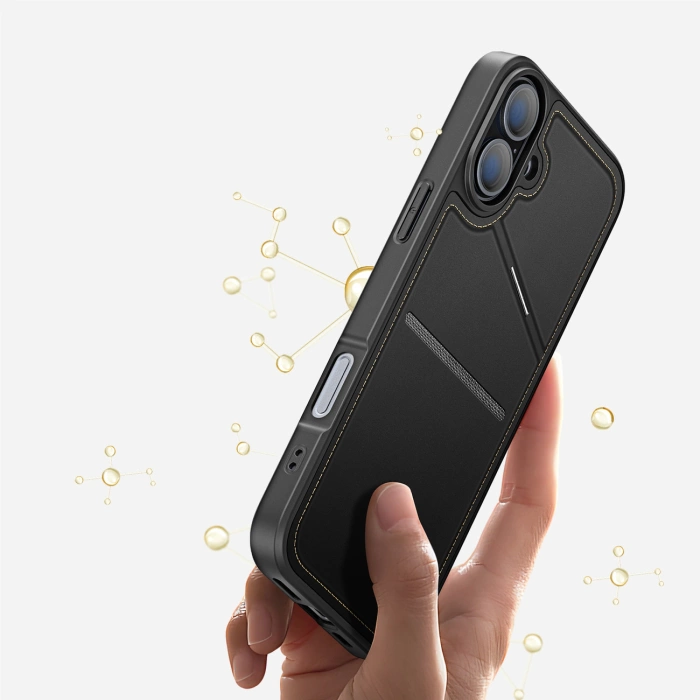 Dux Ducis Rafi II Mag-Hülle mit MagSafe für iPhone 16 – Schwarz