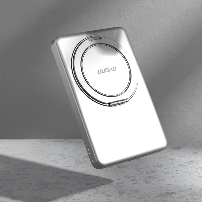Powerbank Dudao K28S 20W PD 5000mAh z MagSafe i podstawką - srebrny