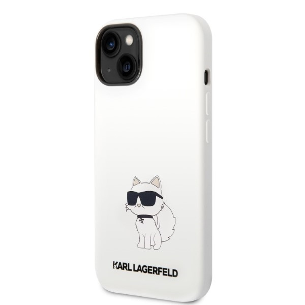Funda Karl Lagerfeld iPhone 14 Plus 6.7" durocase blanco/blanco Silicone Choupette