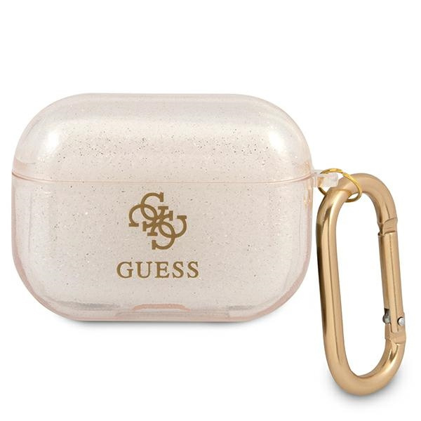 Guess, GUAPUCG4GD AirPods Pro Hülle Gold / Gold Glitter Collection