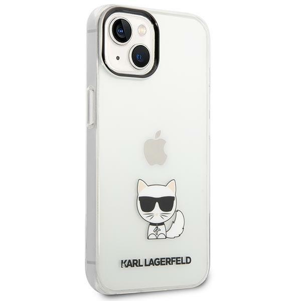 Hülle KARL LAGERFELD Apple iPhone 14 Plus Choupette Body Klar Hartcase
