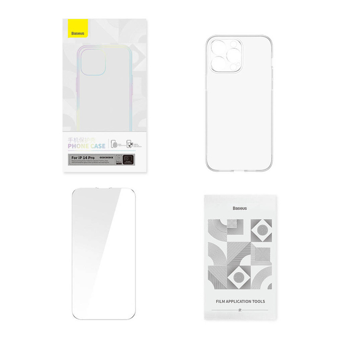 Funda Baseus Corning para iPhone 14 Pro funda blindada + cristal transparente