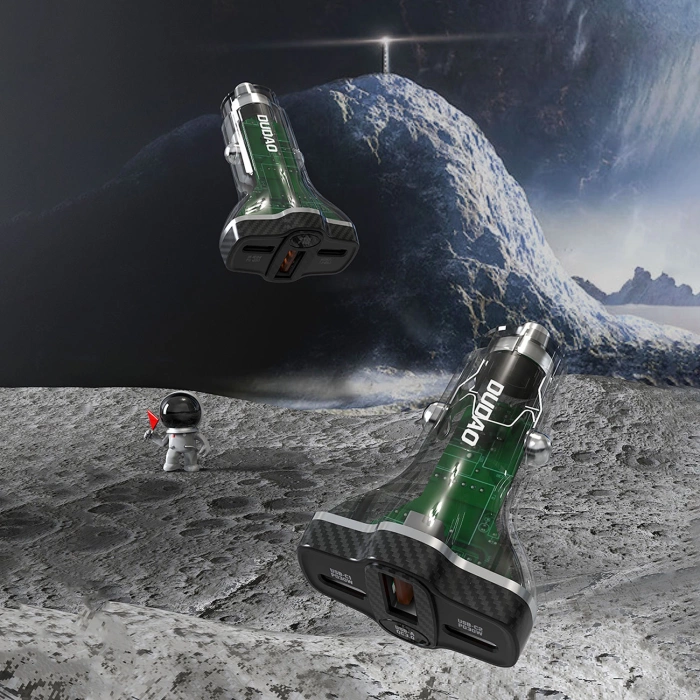 Dudao R78 78W USB-C PD / 2xUSB-A QC Autoladegerät - Schwarz